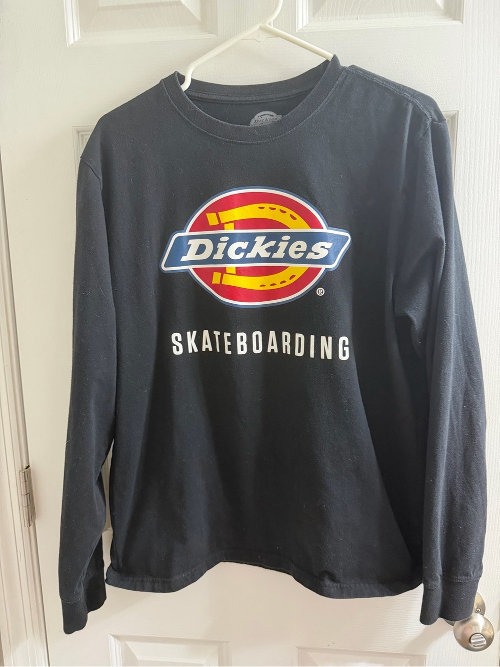 Dickies Black Skateboarding Long Sleeve Tee T Shirt Medium M